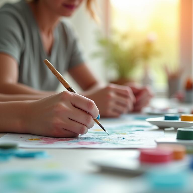 Sesión de arteterapia para bienestar emocional en CieloArte Studio